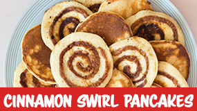 make cinnamon swirl pancakes